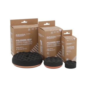 Pad polerski miękki waflowany gąbka czarna 145mm